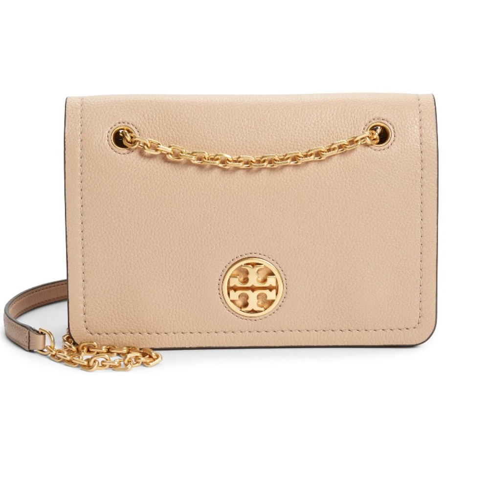 Tory Burch Carson Convertible Leather Crossbody Bag I… Gem